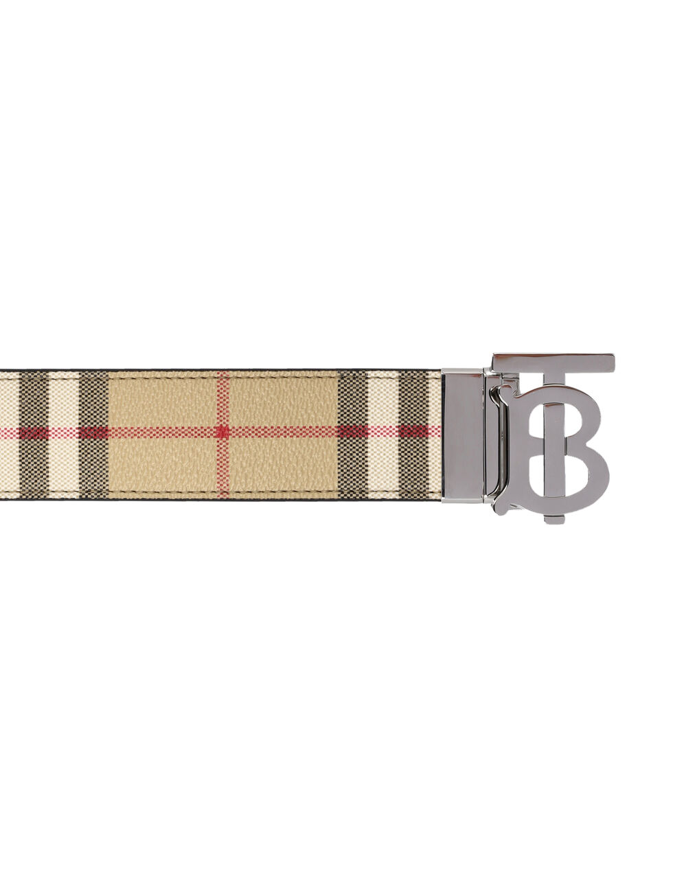 TB Vintage Check Belt in Beige - Burberry