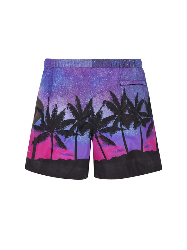 Shorts With Water Sky Print